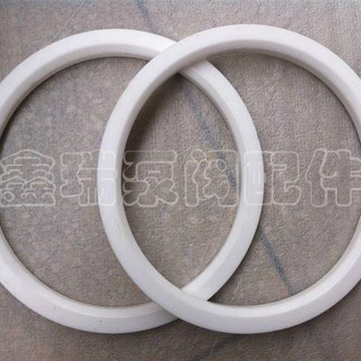 四氟密封圈 PTFE白色球阀阀座不锈钢球阀密封垫片DN125/150/200