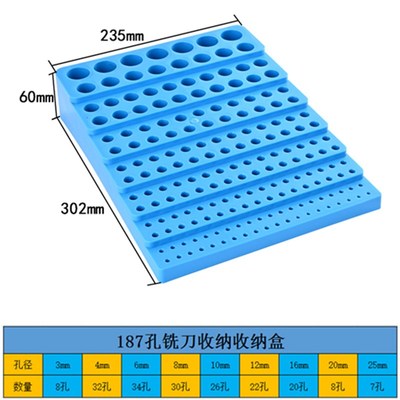 CNC铣刀钻头盒数控刀具收纳架er32筒夹盒er25嗦嘴收纳多层置物架
