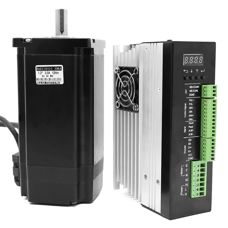 86/110三相闭环步进电机驱动器套装1216204Nm高压混合伺服恒扭矩