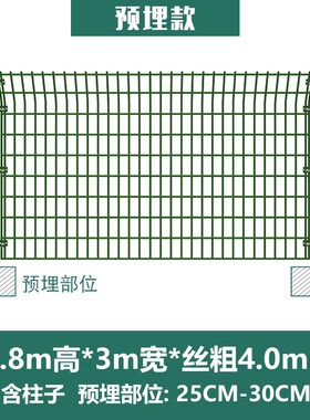 双边丝护栏网围山圈地养殖网高速公路护栏网铁丝钢丝网光伏隔离网