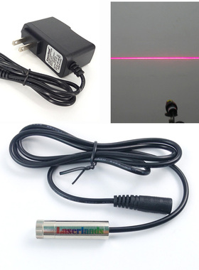 658nm 100mW 12mm直径 高功率镭射 红光一字激光头支架电源套装