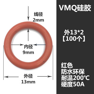1.5 3.5 3.1 4密封圈O型圈耐高温密封防水圈 2.4 红硅胶线径1