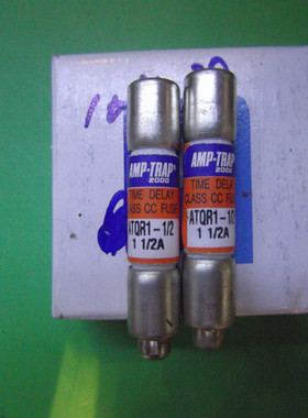 ATQR 1-1/2 AMP-TRAP法雷10X38陶瓷延时熔断器/保险丝1.5A正品