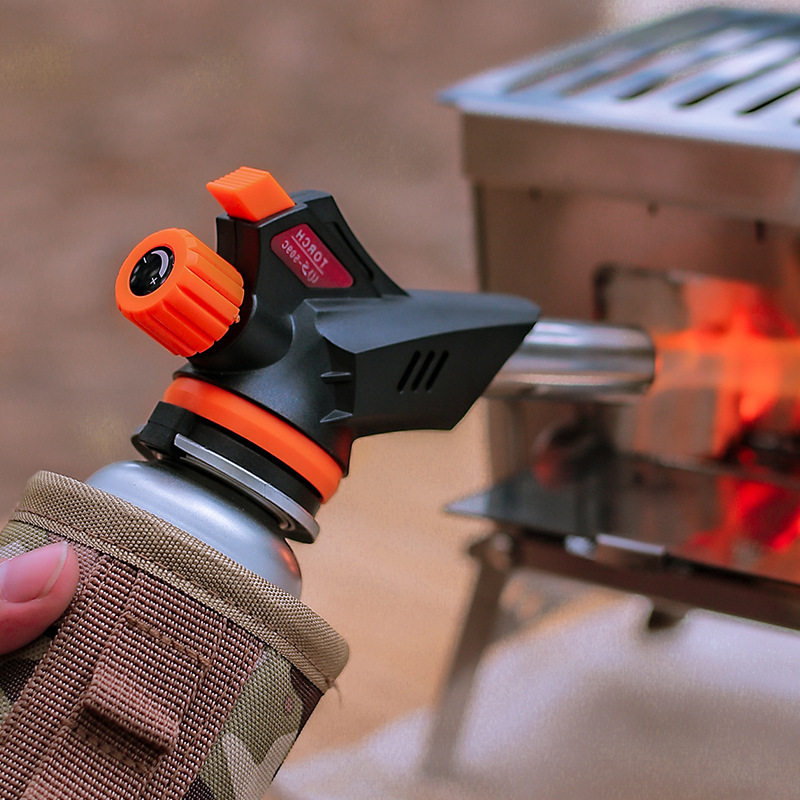 户外烧烤喷枪露营509卡式可倒置喷火枪野营便捷点火器喷枪头喷头