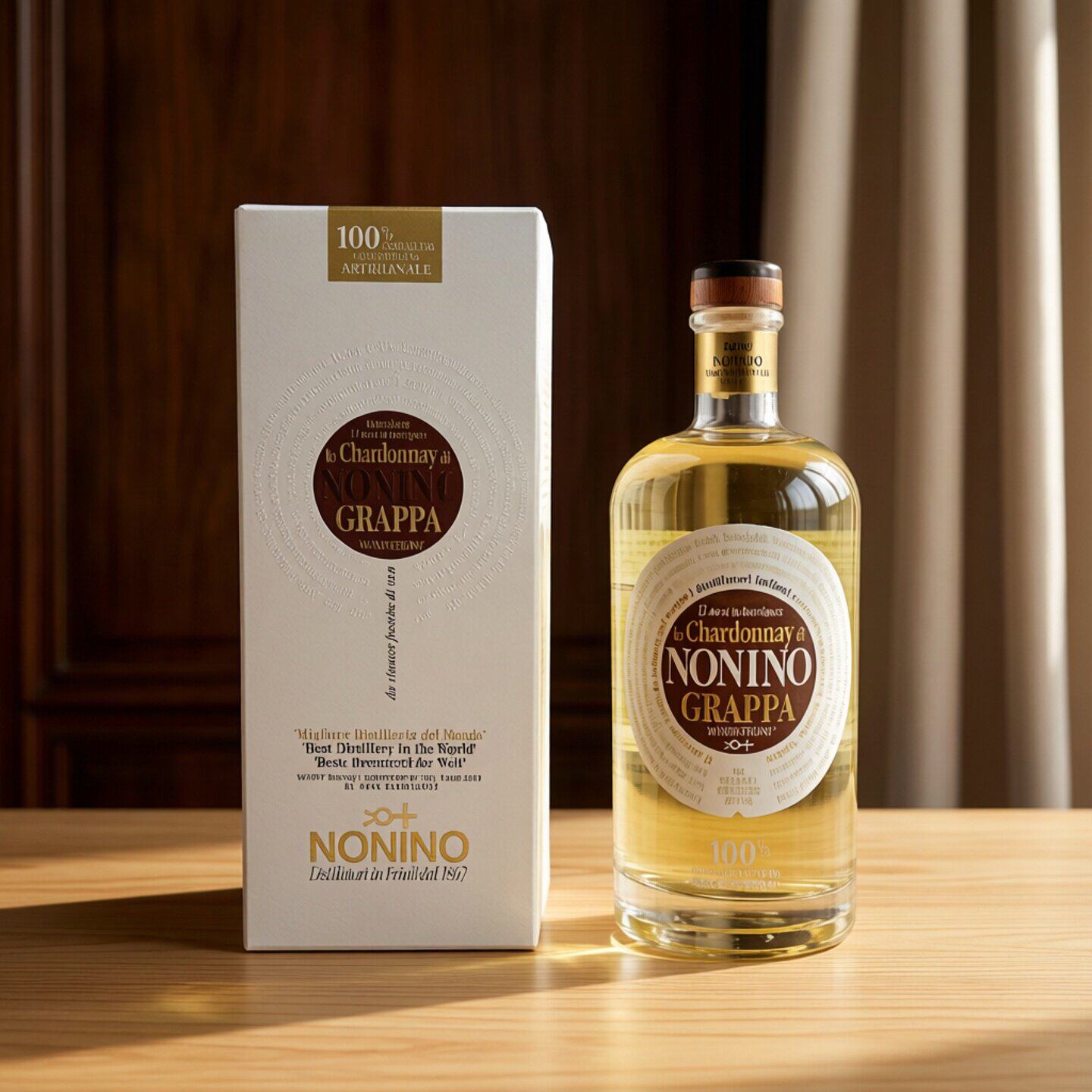 果渣酒意大利原瓶进口NONINO GRAPPA梦侬莎果渣白兰地葡萄酒700ml