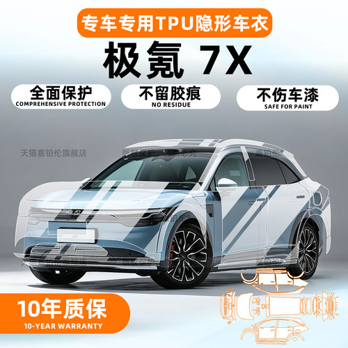 专用【Zeekr7X】漆面TPU保护膜