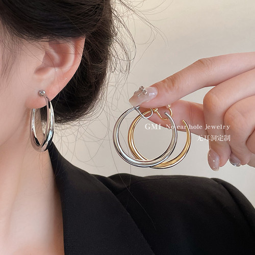 素圈金属蚊香盘耳夹女2025新款