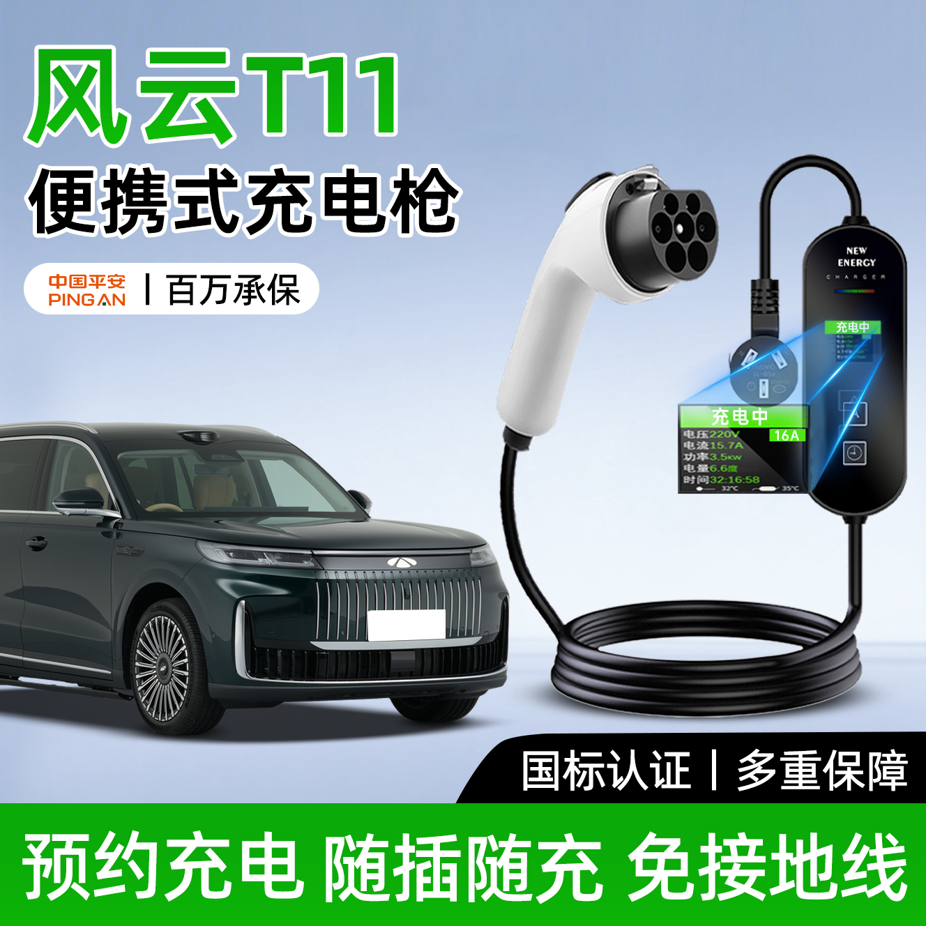 【官方推荐】风云T11专用充电枪