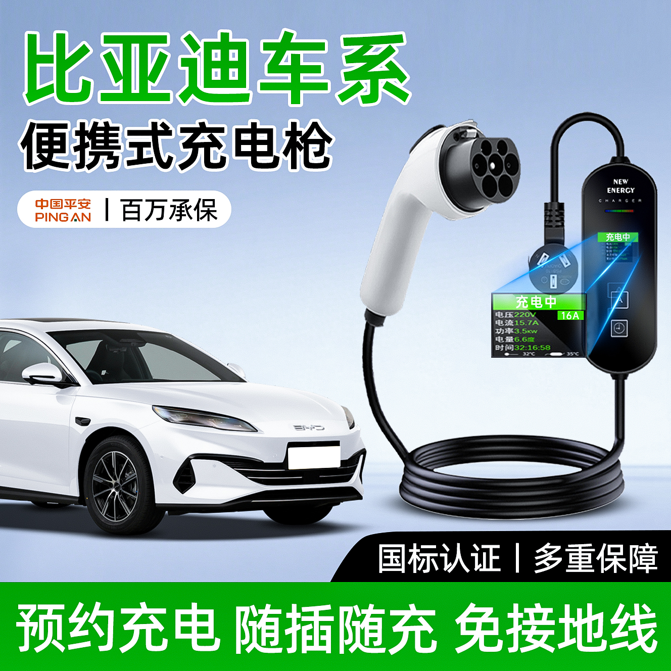 【官方推荐】比亚迪专用充电枪