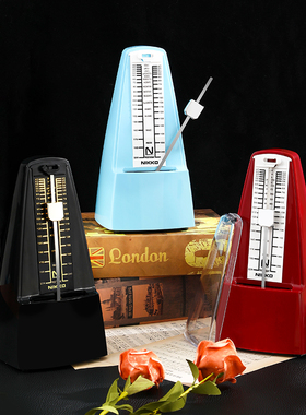 日本尼康进口机芯NIKKO机械节拍器黑色钢琴考级专用古筝吉他通用