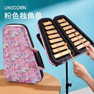 zani小钟琴16音手敲琴儿童幼儿园早教益智双排铝片琴启蒙打击乐器