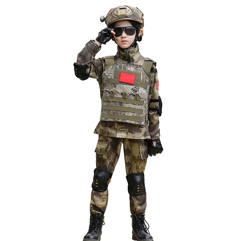 儿童迷彩服男女童特种兵套装