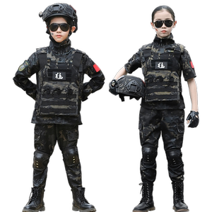 儿童迷彩服套装男童特种兵装备秋冬小学生军训加绒元旦表演服