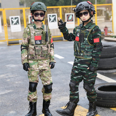 儿童迷彩服套装中小学生军训