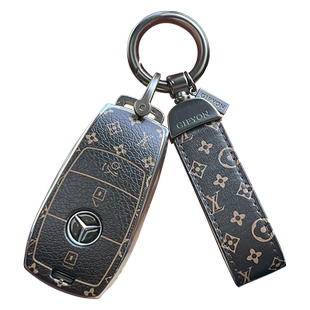 适用奔驰C200L钥匙套老款C级E级C180高档GLA男GLE壳GLC女M级GLK扣