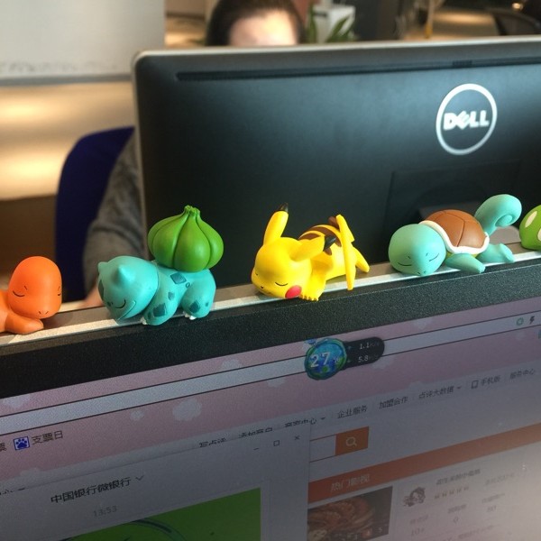 电脑摆件饰品显示器台式可爱车载