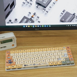 捣蛋獭键帽 适用于 Keychron K3 Pro Max 系列十字芯矮轴可爱水獭