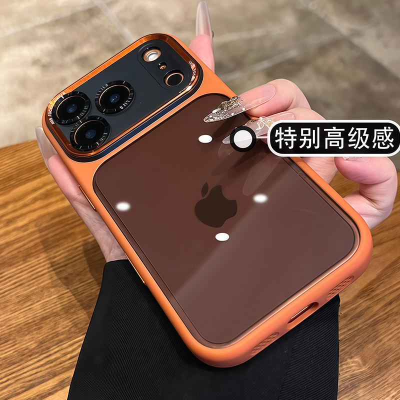 透黑高级感适用苹果手机壳