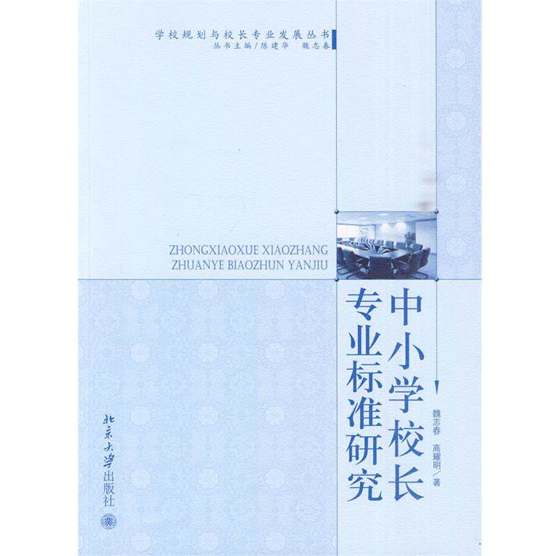 【正版书】 中小学校长专业标准研究 魏志青,高耀明 著 北京大学出版社