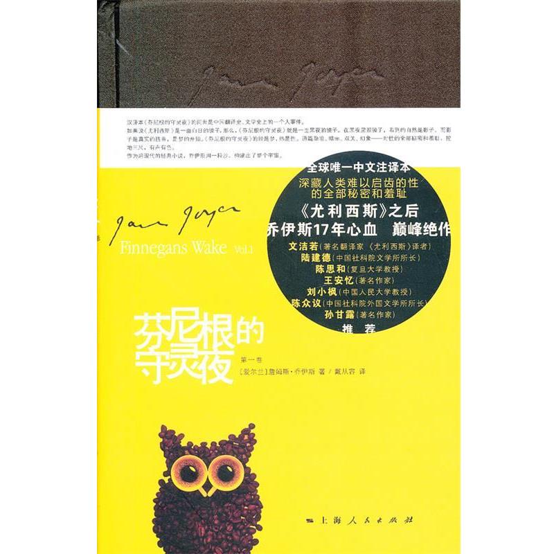 【正版书】 芬尼根的守灵夜 (爱尔兰)乔伊斯 著,戴从容 译 上海人民出版社
