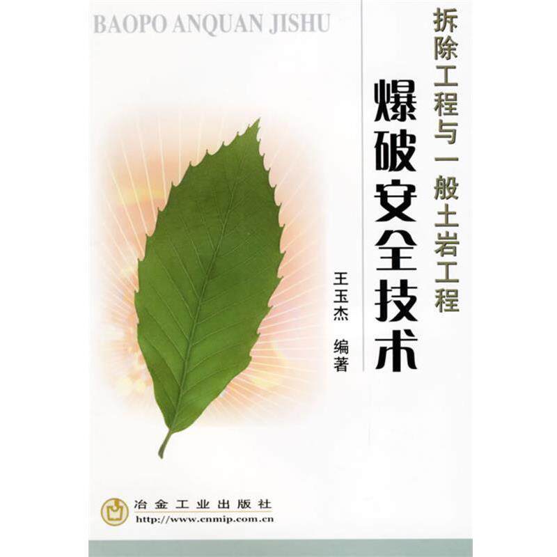 【正版书】 拆除工程与一般土岩工程:爆破安全技术 王玉杰 冶金工业出版社