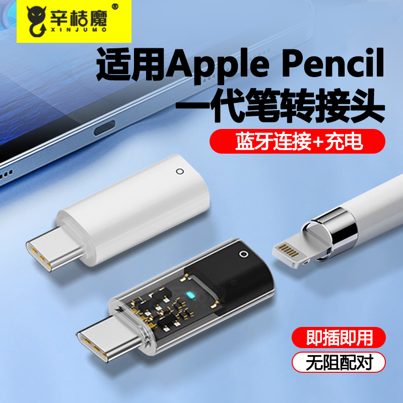 一代lightning母转typec公转接头