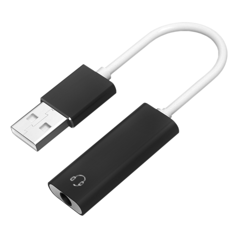 USB外置声卡转3.5mm耳机转接头