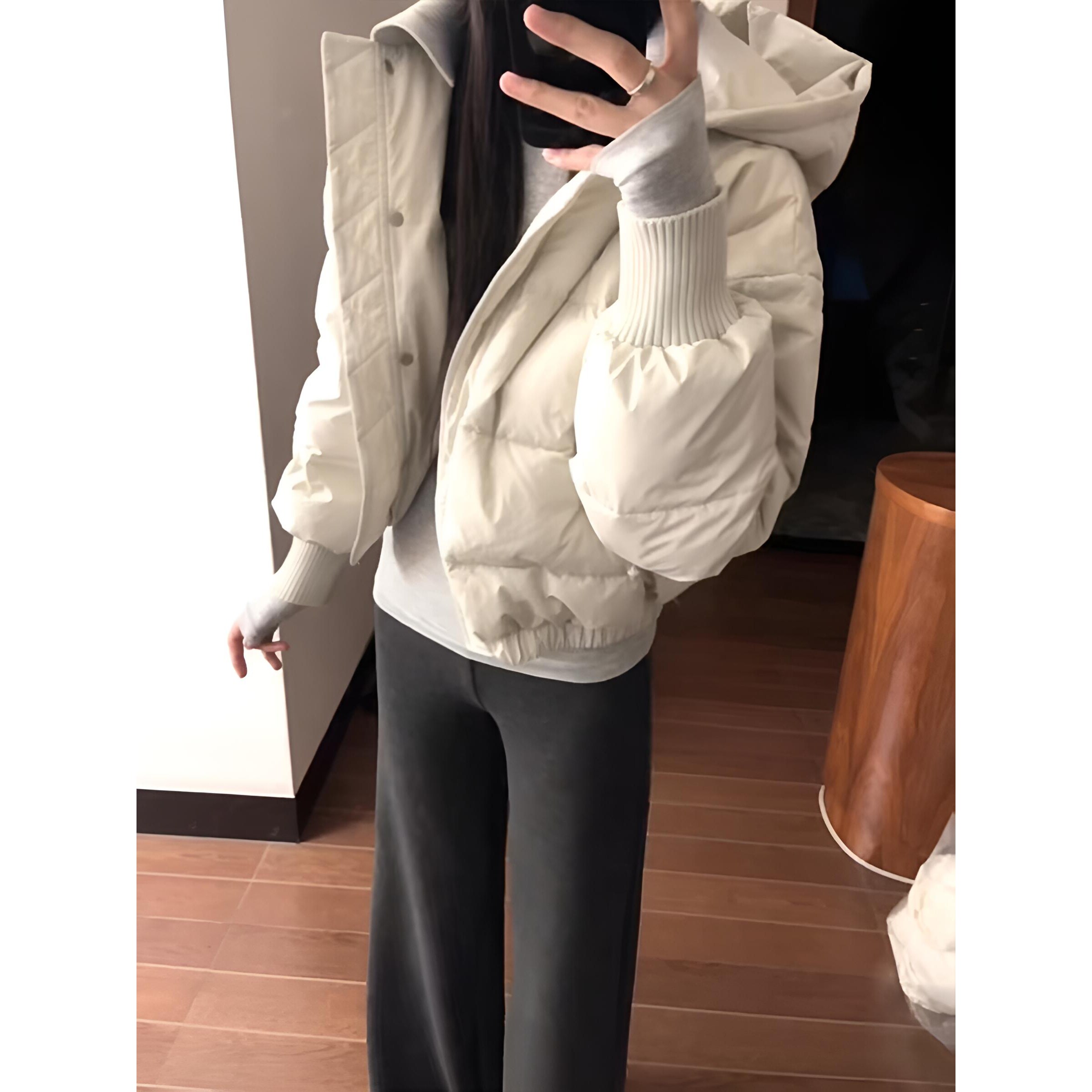 棉服短款外套女冬季新款轻奢宽松高级感小个子加厚面包服