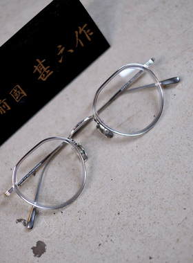 日本手造越前国甚六作EM-037 c5 精致轻巧板材框胶圈框皇冠型时尚