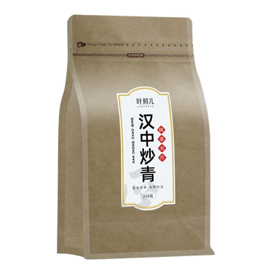 叶鲜儿绿茶浓香型汉中炒青