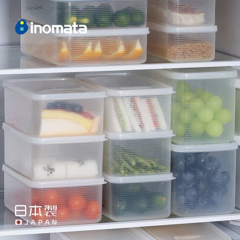 inomata日本冰箱面条保鲜盒减肥图片