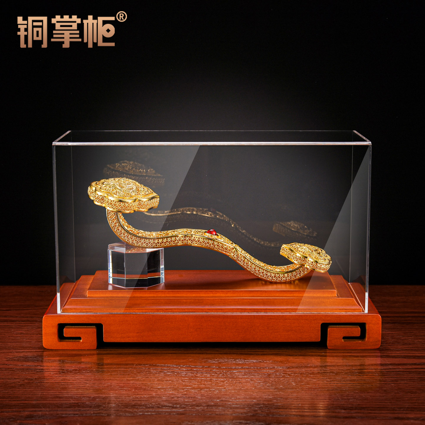 铜掌柜花丝吉祥如意铜摆件事事如意客厅桌面玄关酒柜新居装饰摆设