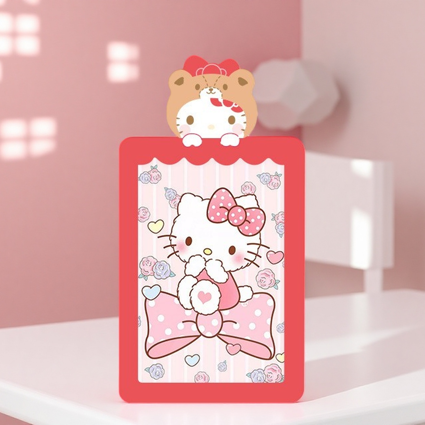 kt猫果冻透明展示卡套