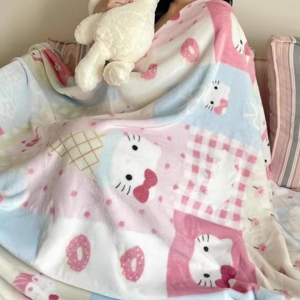 kitty猫毯披肩双面空调毯