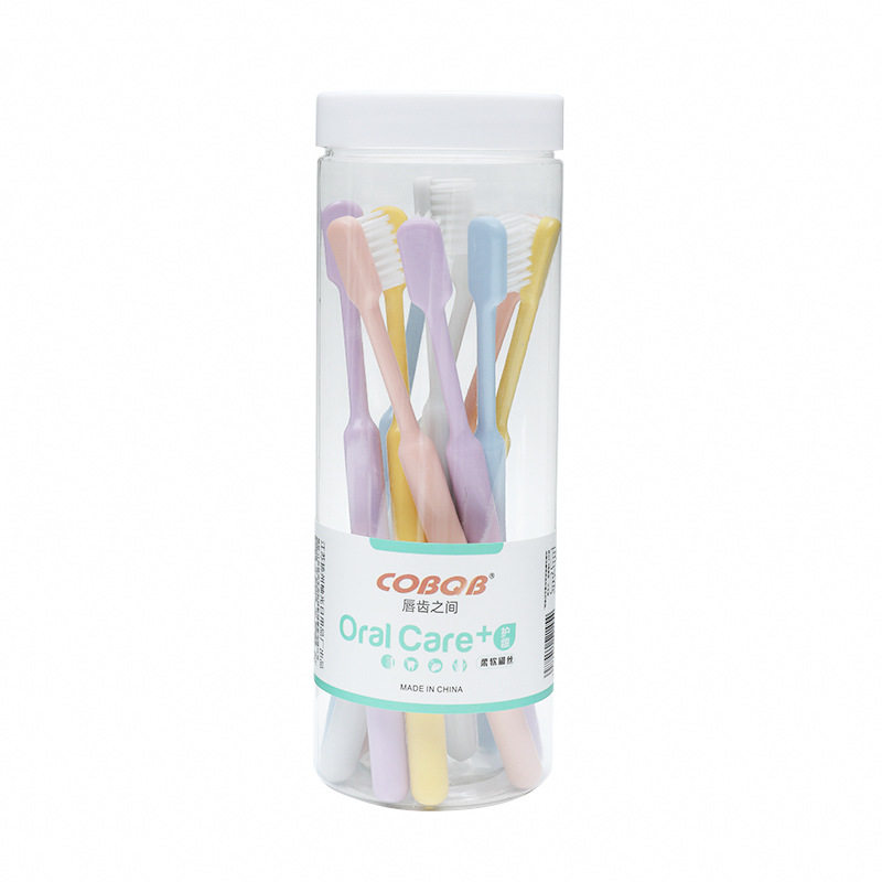 马卡龙10支牙软家庭桶装