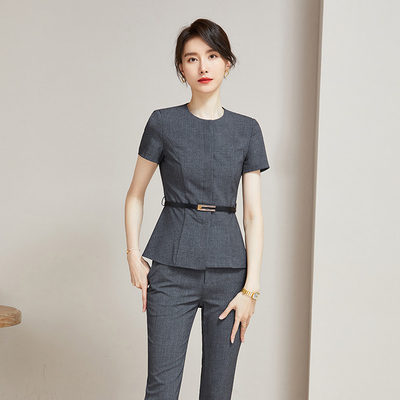 柏易兰职业套装女气质西装套装夏