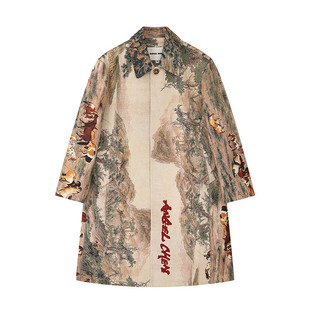 百骏图编织刺绣大衣 PS24 ANGEL CHEN陈安琪