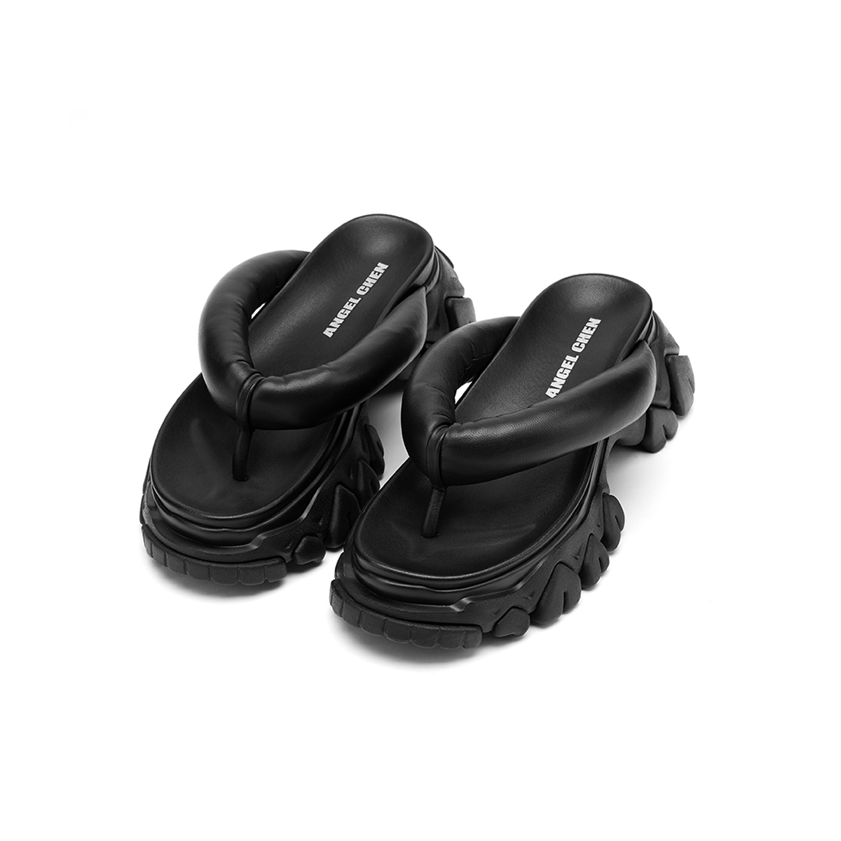 ANGELCHEN黑色休闲人字拖