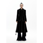 ANGEL 水晶饰边收腰长风衣 原创设计 CHEN 陈安琪