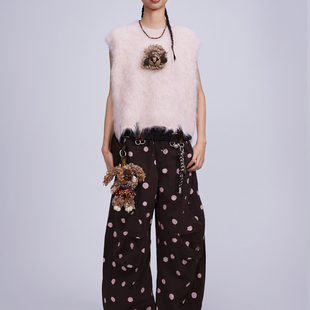 手钩小牦牛羊驼毛背心毛衣 PS26 ANGEL CHEN设计师品牌陈安琪