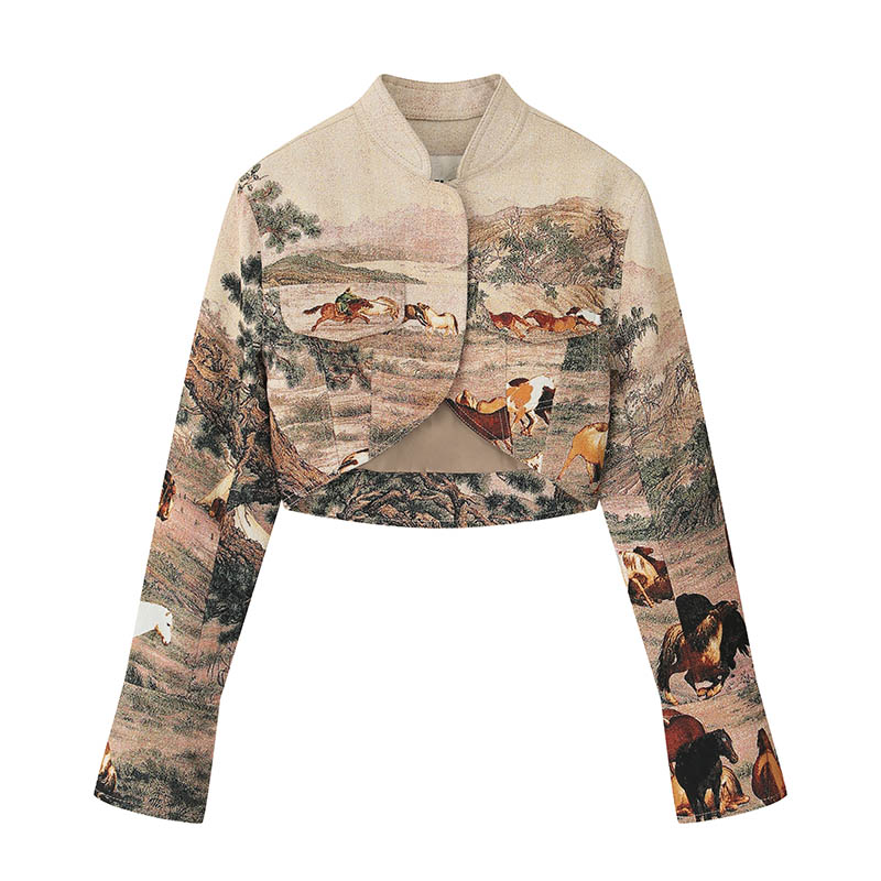 ANGELCHEN编织短款短款夹克