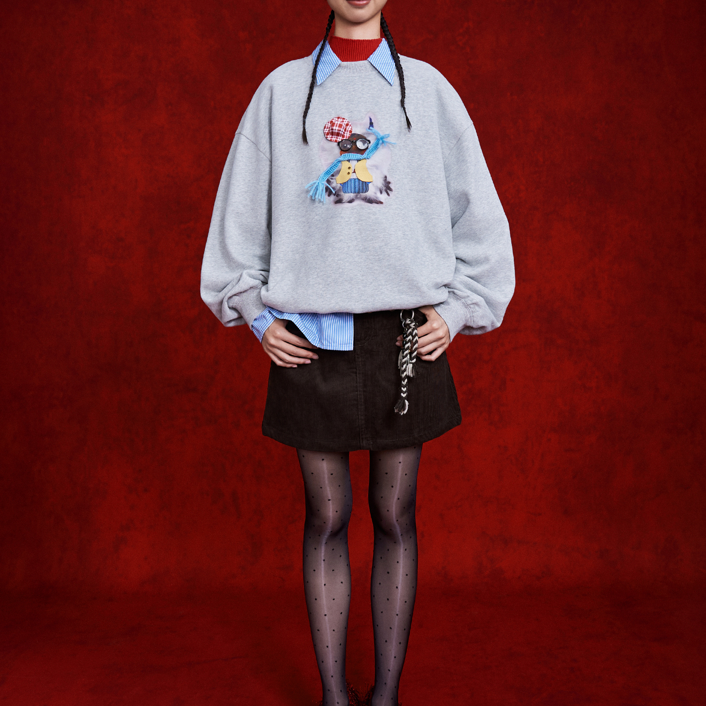 ANGEL CHEN设计师品牌陈安琪 PS26 趣味雪怪套头多色卫衣