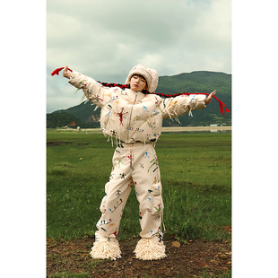 云南沧源崖画印花棉裤 AW24 CHEN陈安琪 ANGEL