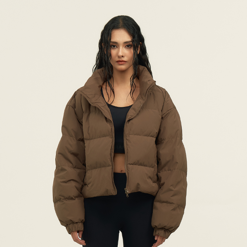 美式短款羽绒服肯豆风