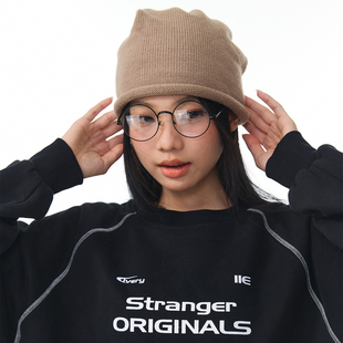 潮牌宽松男女同款 380g精梳棉毛圈拼接圆领卫衣秋季 选手 11E