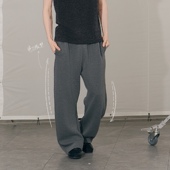 微喇通勤高弹350g微喇立体挺括重磅卫裤 11E 弯刀卫裤 男女春夏