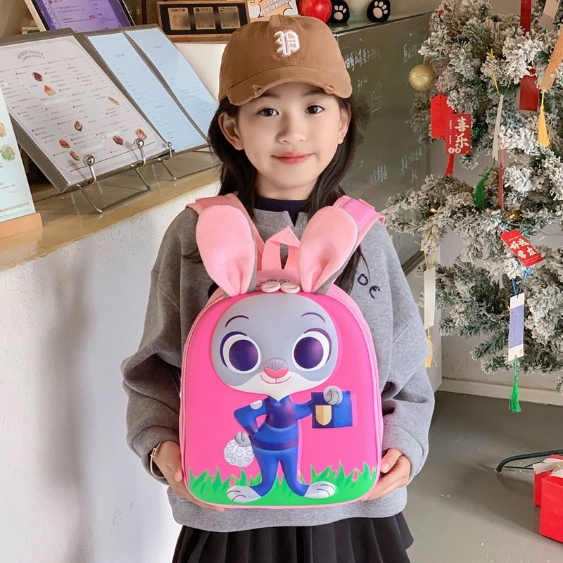 疯狂动物城书包新款百搭男女儿童背包可爱立体3D卡通幼儿园双肩包