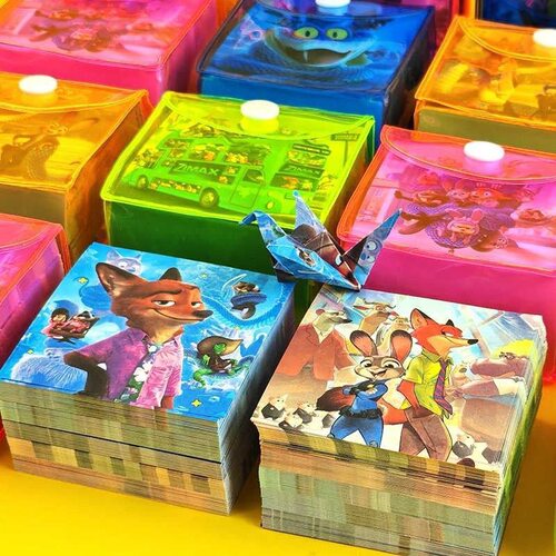 疯狂动物城折纸手工儿童彩纸