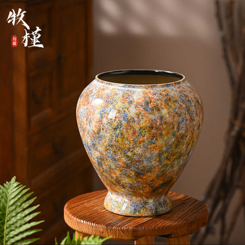 景德镇陶瓷花盆大号高级感家用桌面三角梅蝴蝶兰专用花器装饰摆饰
