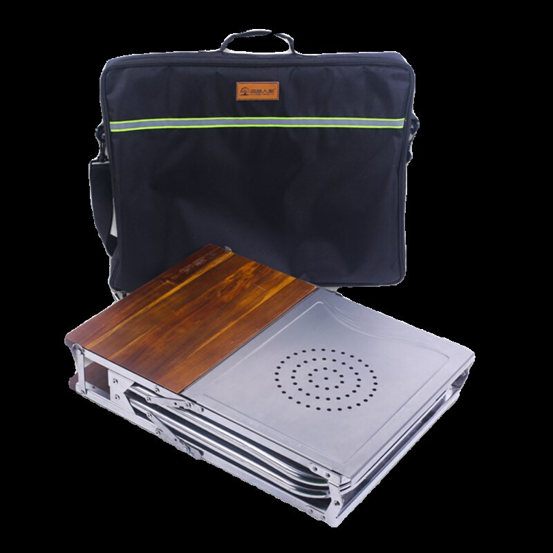 户外IGT组合桌多功能实木桌便携折叠露营L桌户外不锈W钢igt桌子